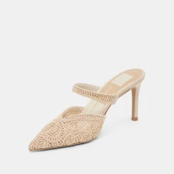 KASSY HEELS NATURAL MACRAME^Dolce Vita Discount