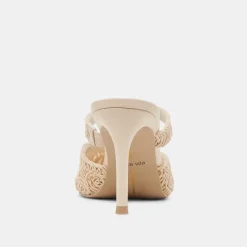 KASSY HEELS NATURAL MACRAME^Dolce Vita Discount