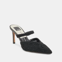 KASSY HEELS ONYX MACRAME^Dolce Vita Fashion