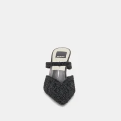 KASSY HEELS ONYX MACRAME^Dolce Vita Fashion