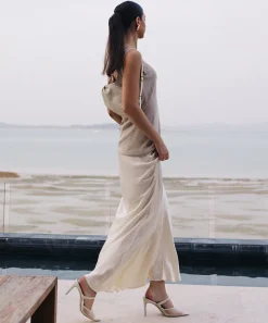 KATIK HEELS IVORY MESH^Dolce Vita Outlet