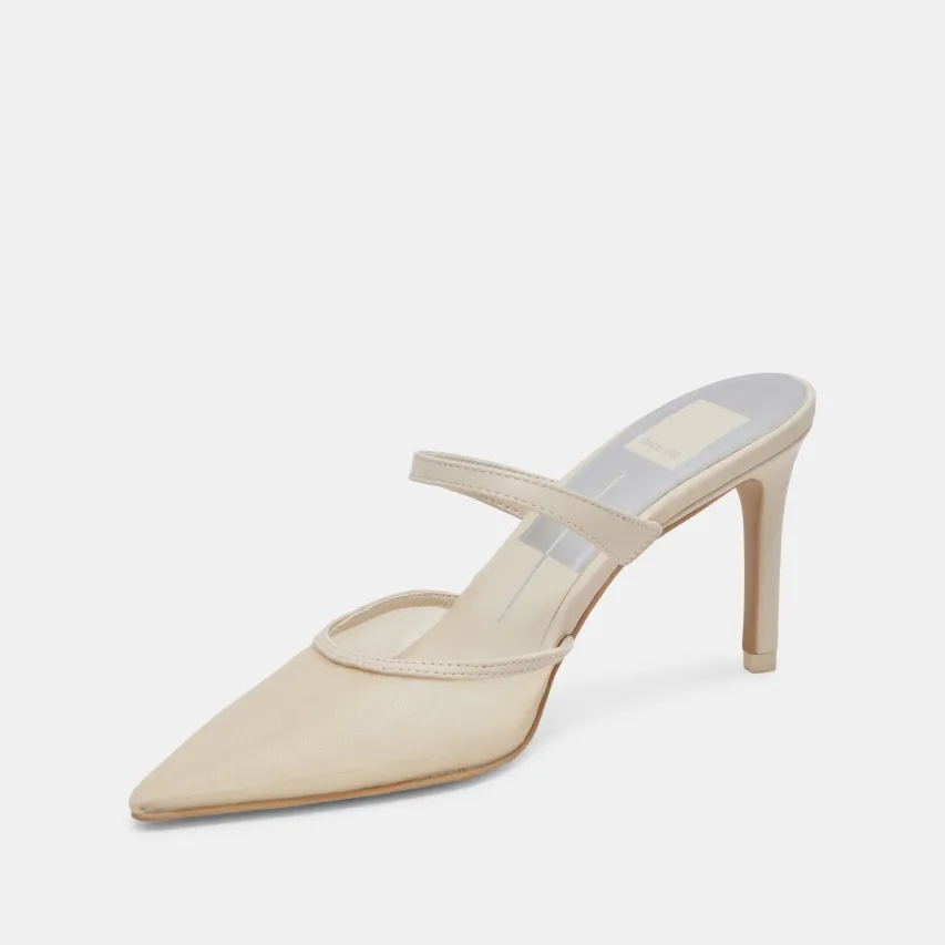 KATIK HEELS IVORY MESH^Dolce Vita Outlet