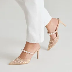 KATIK PEARL HEELS BLUSH MESH^Dolce Vita Hot