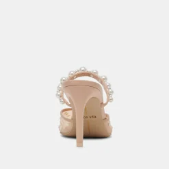 KATIK PEARL HEELS BLUSH MESH^Dolce Vita Hot