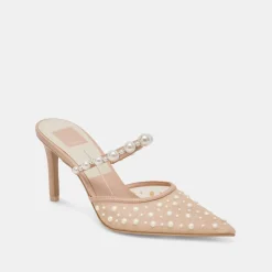 KATIK PEARL HEELS BLUSH MESH^Dolce Vita Hot