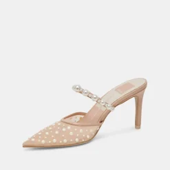 KATIK PEARL HEELS BLUSH MESH^Dolce Vita Hot