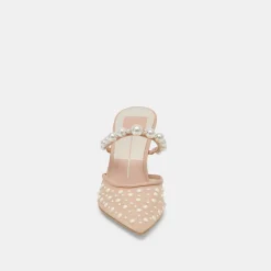 KATIK PEARL HEELS BLUSH MESH^Dolce Vita Hot