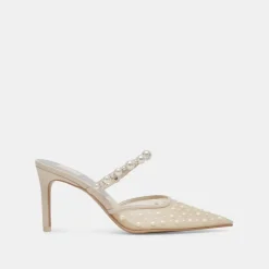 KATIK PEARL HEELS IVORY MESH^Dolce Vita Online