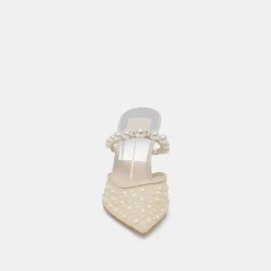 KATIK PEARL HEELS IVORY MESH^Dolce Vita Online