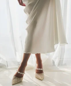 KATIK PEARL HEELS IVORY MESH^Dolce Vita Online
