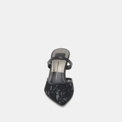 KATIK WIDE HEELS BLACK FLORAL LACE^Dolce Vita Outlet