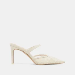 KATIK WIDE HEELS WHITE FLORAL LACE^Dolce Vita Fashion