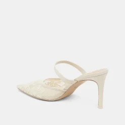 KATIK WIDE HEELS WHITE FLORAL LACE^Dolce Vita Fashion