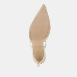 KATIK WIDE HEELS WHITE FLORAL LACE^Dolce Vita Fashion