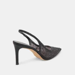 KAYE CRYSTAL HEELS BLACK MESH^Dolce Vita Clearance