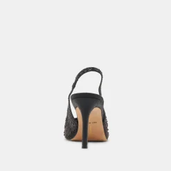 KAYE CRYSTAL HEELS BLACK MESH^Dolce Vita Clearance