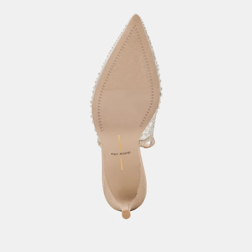 KAYE CRYSTAL HEELS GOLD MESH^Dolce Vita Outlet