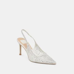 KAYE CRYSTAL HEELS WHITE MESH^Dolce Vita Online