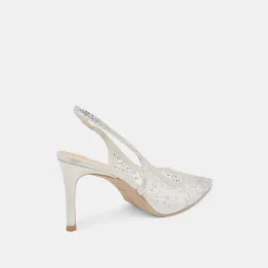 KAYE CRYSTAL HEELS WHITE MESH^Dolce Vita Online