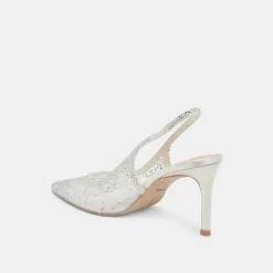 KAYE CRYSTAL HEELS WHITE MESH^Dolce Vita Online