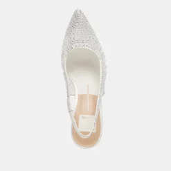 KAYE CRYSTAL HEELS WHITE MESH^Dolce Vita Online