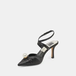 KAYSEY HEELS ONYX SATIN^Dolce Vita Hot