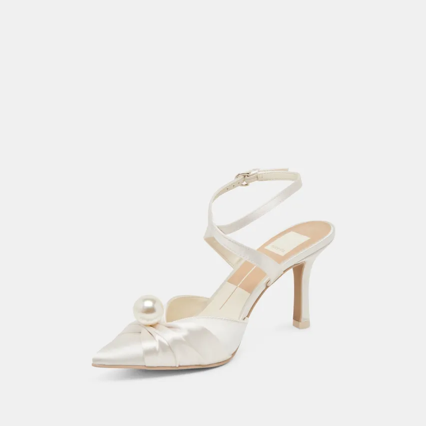 KAYSEY HEELS VANILLA SATIN^Dolce Vita Sale