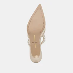 KAYSIE PEARL HEELS IVORY MESH^Dolce Vita Sale