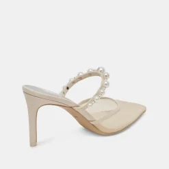 KAYSIE PEARL HEELS IVORY MESH^Dolce Vita Sale