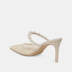 KAYSIE PEARL HEELS IVORY MESH^Dolce Vita Sale