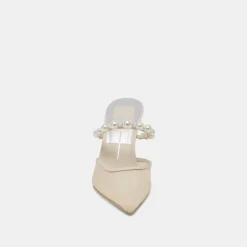KAYSIE PEARL HEELS IVORY MESH^Dolce Vita Sale