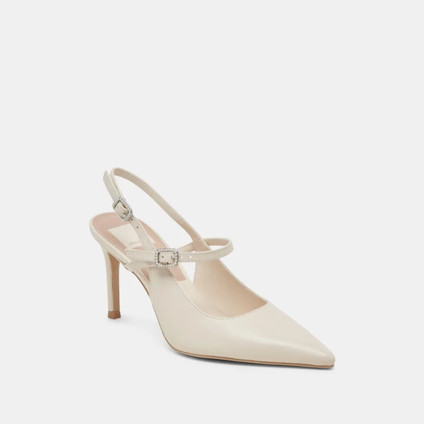 KELLEN HEELS IVORY LEATHER^Dolce Vita Hot