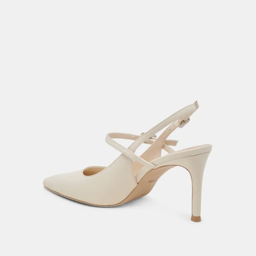 KELLEN HEELS IVORY LEATHER^Dolce Vita Hot