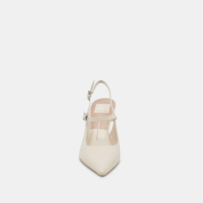 KELLEN HEELS IVORY LEATHER^Dolce Vita Hot