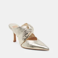 KELSY HEELS PLATINUM DISTRESSED LEATHER^Dolce Vita Fashion