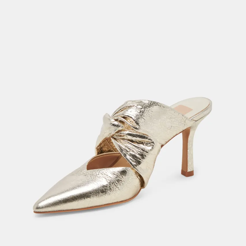 KELSY HEELS PLATINUM DISTRESSED LEATHER^Dolce Vita Fashion