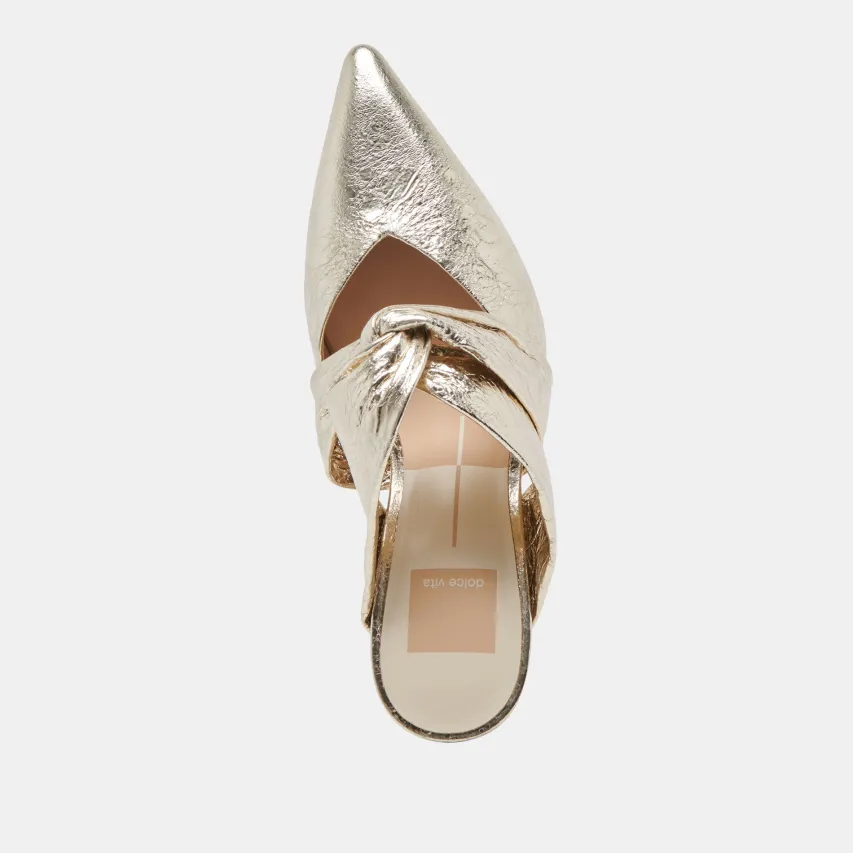 KELSY HEELS PLATINUM DISTRESSED LEATHER^Dolce Vita Fashion