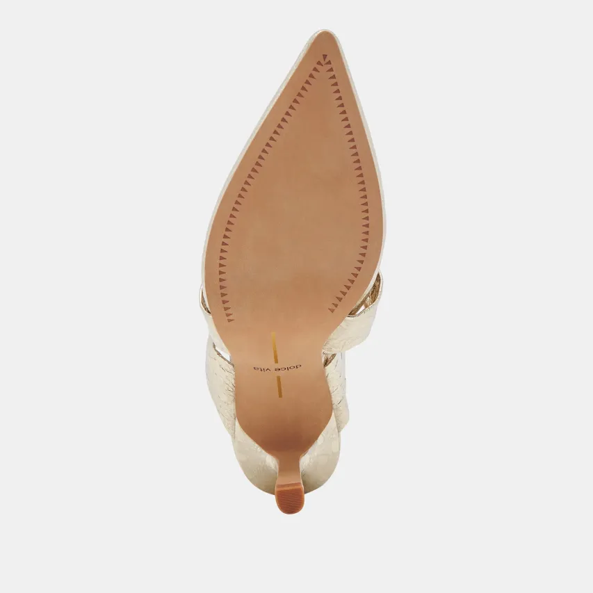 KELSY HEELS PLATINUM DISTRESSED LEATHER^Dolce Vita Fashion
