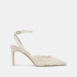 KENEDY HEELS WHITE CROCHET^Dolce Vita Best