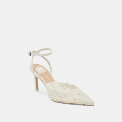 KENEDY HEELS WHITE CROCHET^Dolce Vita Best