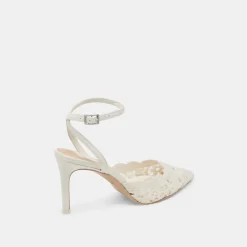 KENEDY HEELS WHITE CROCHET^Dolce Vita Best