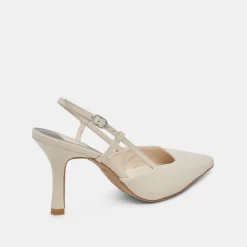 KIM HEELS IVORY CRINKLE PATENT^Dolce Vita Best