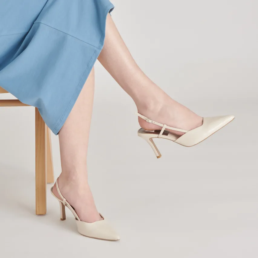 KIM HEELS IVORY CRINKLE PATENT^Dolce Vita Best