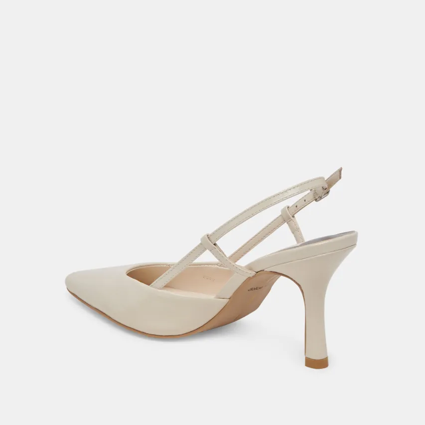 KIM HEELS IVORY CRINKLE PATENT^Dolce Vita Best