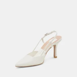 KIM HEELS WHITE LEATHER^Dolce Vita Sale