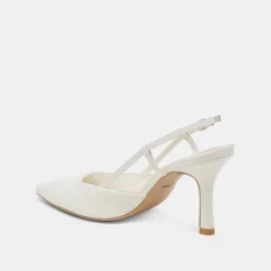 KIM HEELS WHITE LEATHER^Dolce Vita Sale
