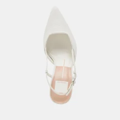 KIM HEELS WHITE LEATHER^Dolce Vita Sale