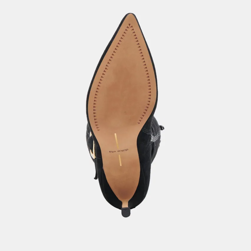 KINZY BOOTS ONYX SUEDE^Dolce Vita Fashion