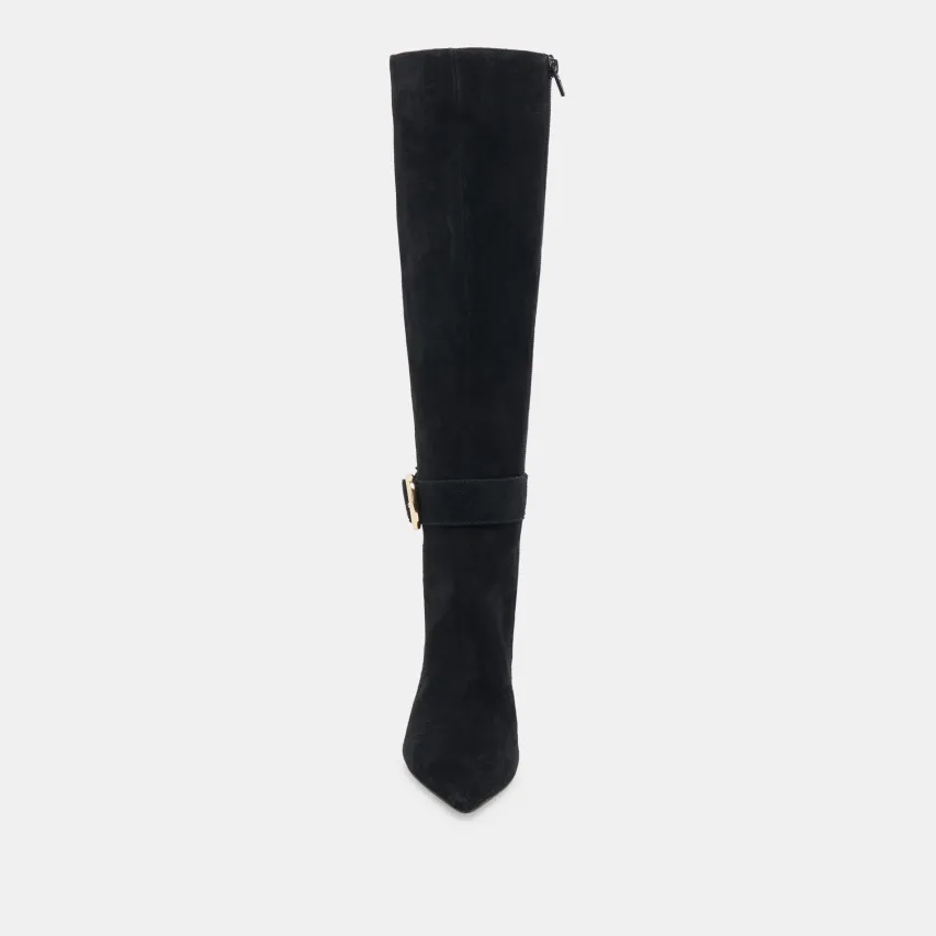 KINZY BOOTS ONYX SUEDE^Dolce Vita Fashion
