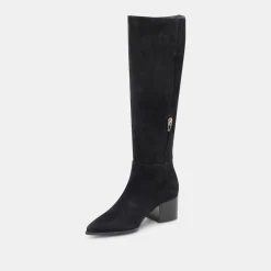KIRSON WIDE CALF BOOTS ONYX SUEDE^Dolce Vita Outlet